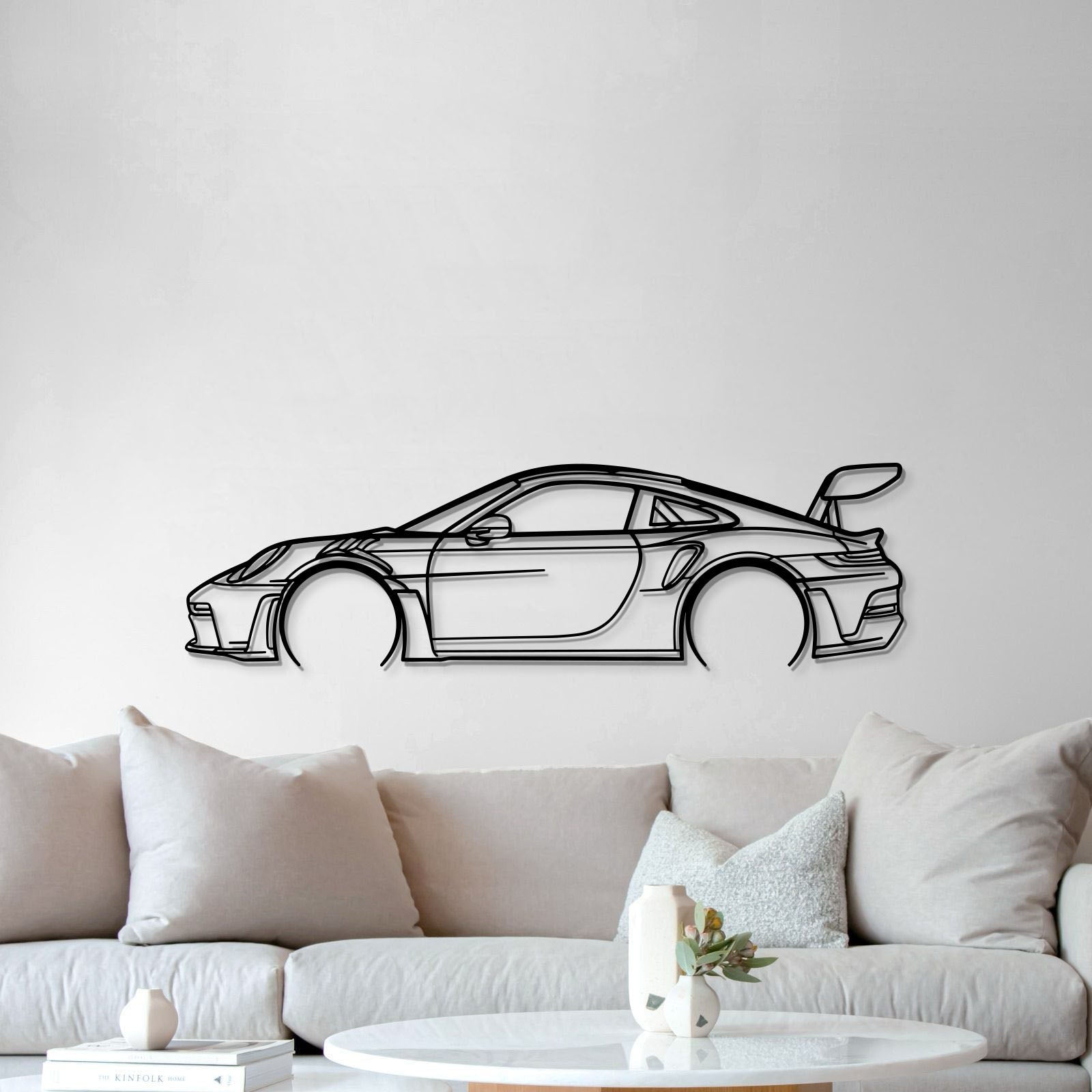 911 GT3 RS Model 992 Detailed Metal Car Wall Art - MT0859